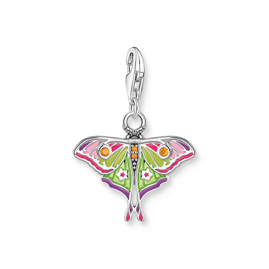 T SABO SILV CZ ENAMEL BUTTERFLY CHARM