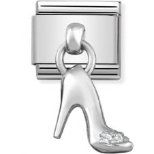 NOM CZ HIGH HEEL SHOE DANGLE - CHARMS