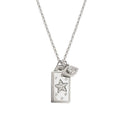 NOM SILV | CZ STAR LET OPPORTUNITY LIGHT MY WAY PENDANT TALISMEN