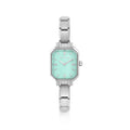 NOM SS RECT AQUA GREEN DL. PARIS WATCH