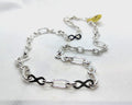 SILV 18" OVAL BELCH & FIG OF 8 ALT LINK N'LET
