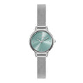 LDS SS OLIVIA BURTON RND TURQUOISE 23MM DL MESH BW