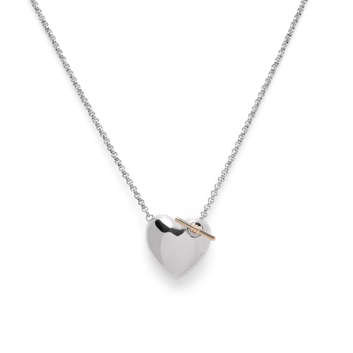 SS SILV CLASSIC KNOT HEART PEND & CHAIN