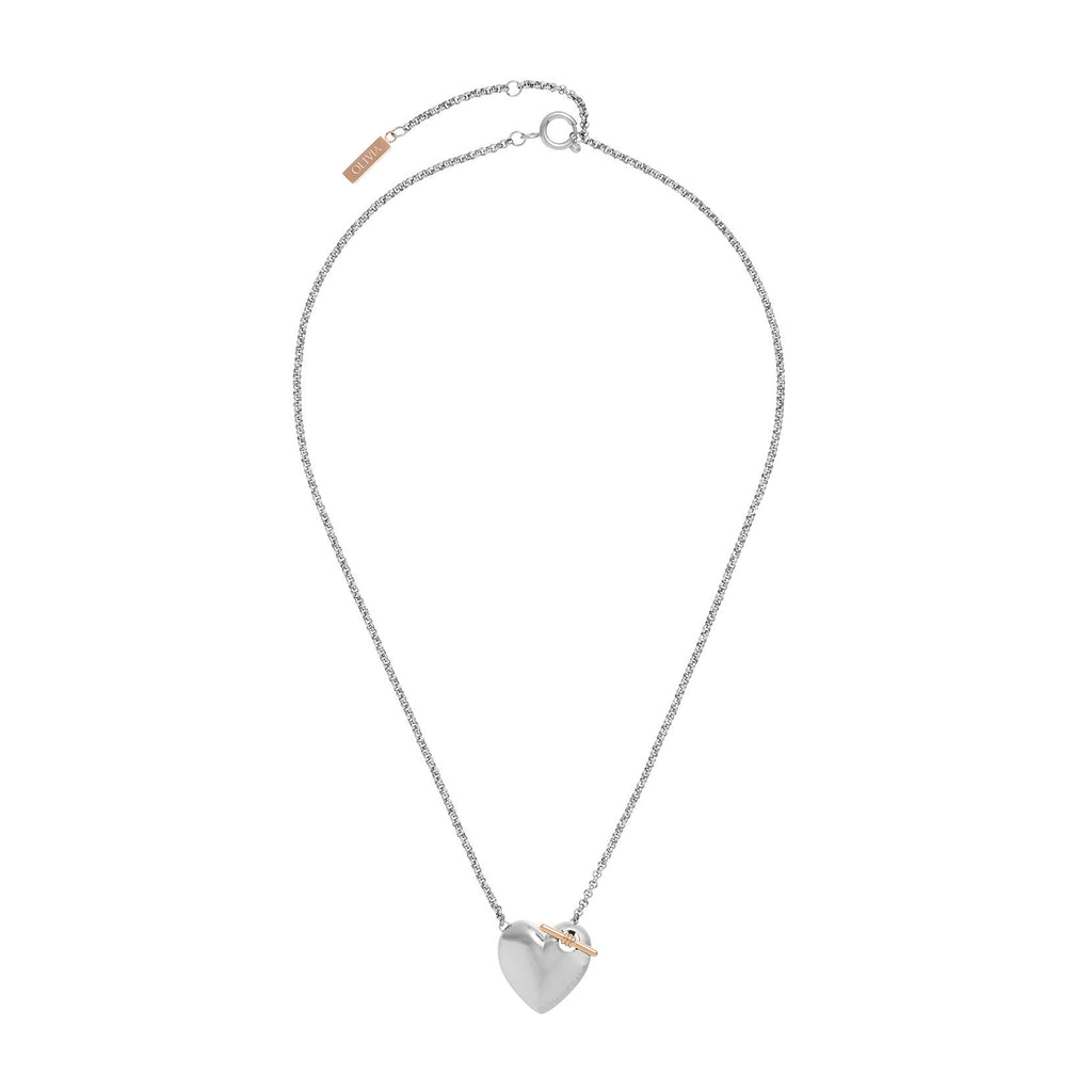 SS SILV CLASSIC KNOT HEART PEND & CHAIN