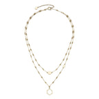 OLIVIA BURTON SS GP OPEN HEX BAR LINK NECKLET