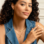 OLIVIA BURTON SS GP OPEN HEX BAR LINK NECKLET