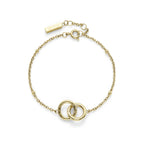 STEEL GP INTERLINKING CLASSIC BRACELET WITH BEADED DETAIL CHAIN
