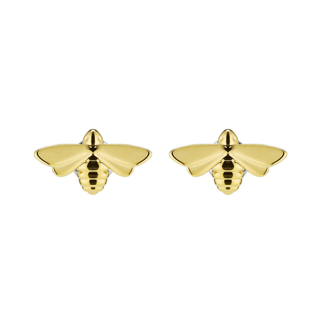 BRASS SS GP SIGNATURE HONEY BEE EARRINGS