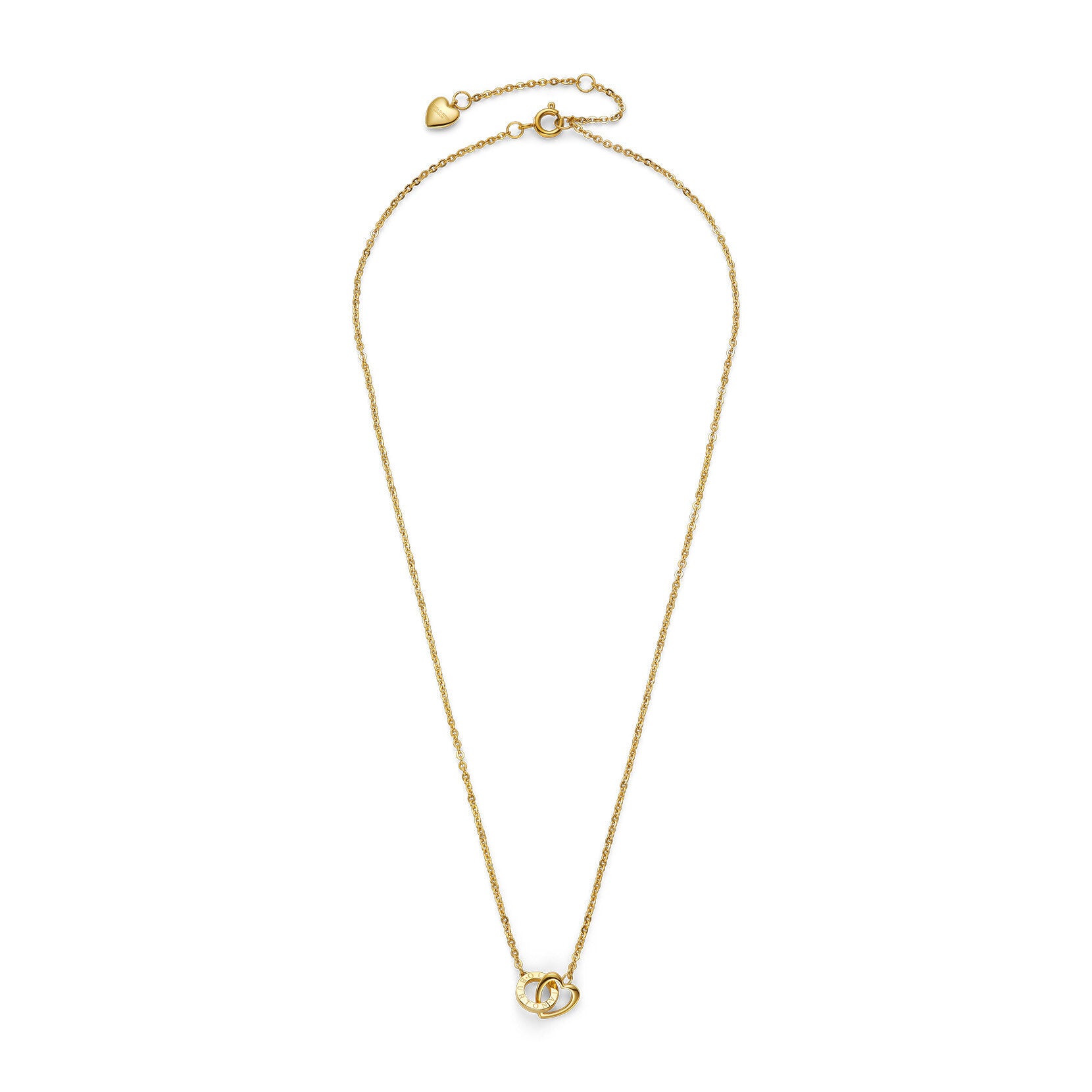 Kindred Interlink Heart Gold Plated Necklace by Olivia Burton