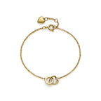Kindred Interlink Heart Gold Plated Bracelet by Olivia Burton