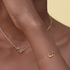 Kindred Interlink Heart Gold Plated Bracelet by Olivia Burton