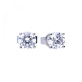 SILV ZIRC DIAMONFIRE 0.75CT SOLITAIRE 4 CLW STUD ER