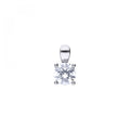 SILV ZIRC DIAMOND FIRE 0.75CT SOLIT 4 CLW PEND