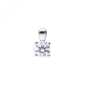SILV ZIRC DIAMOND FIRE 1.00CT SOLIT 4 CLW PENDANT