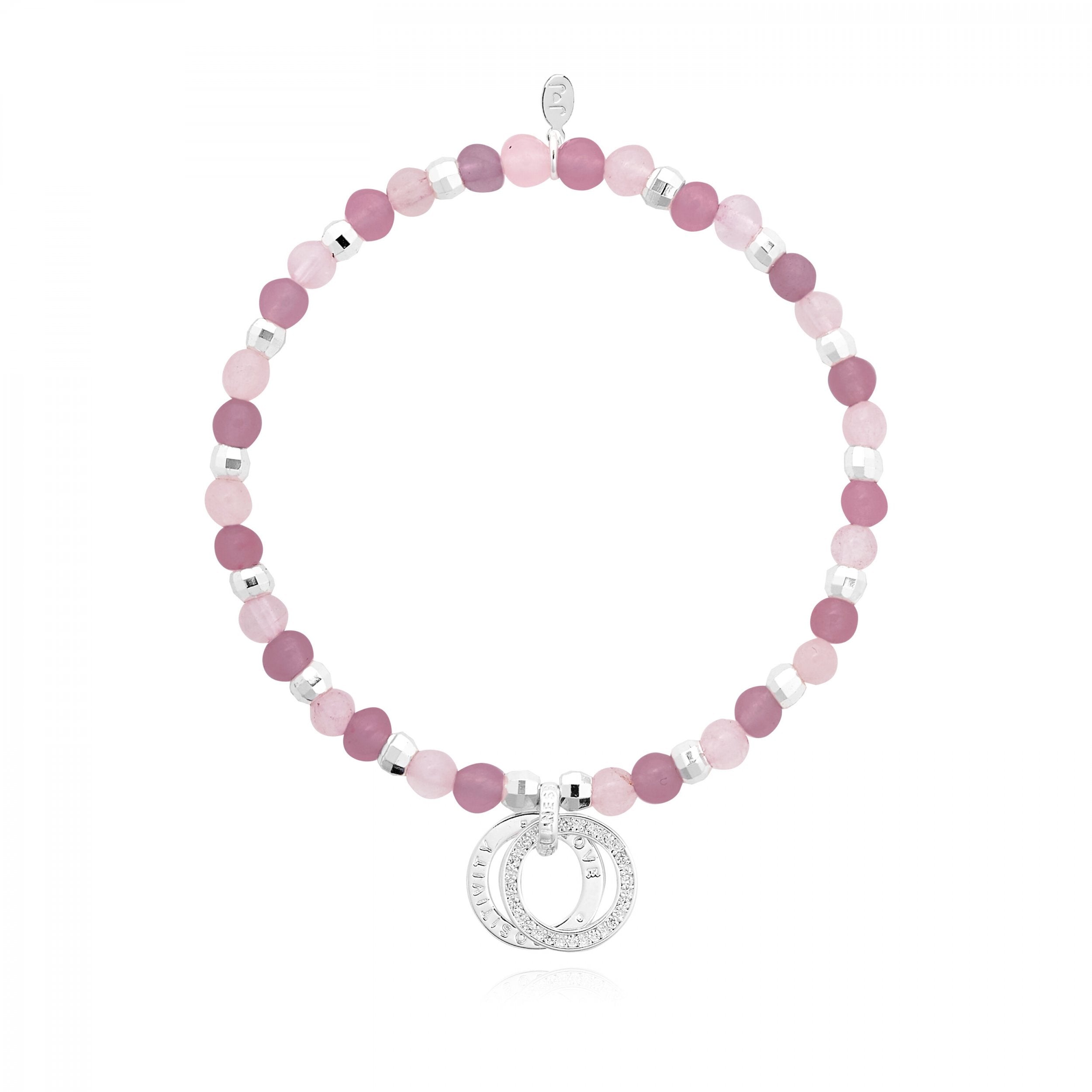 WELLNESS GEMS | SP PINK JADE & ROSE QUARTZ STRETCH B'let