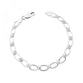 SILV OVAL SMALL & LARGE LINK ALTERNATING B'LET