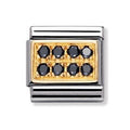 NOM CZ PAVE BLK 2 ROW - CZ PAVE