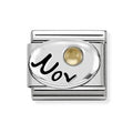 NOM CITRINE NOVEMBER BIRTHSTONE SILV SH