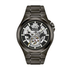 GNTS SS BLK PVD RND SKLELETON DL. AUTO BW