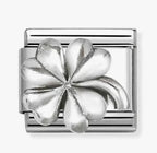 330101/96 NOM Relief Four-Leaf Clover Charm - OXIDISED SYMBOLS
