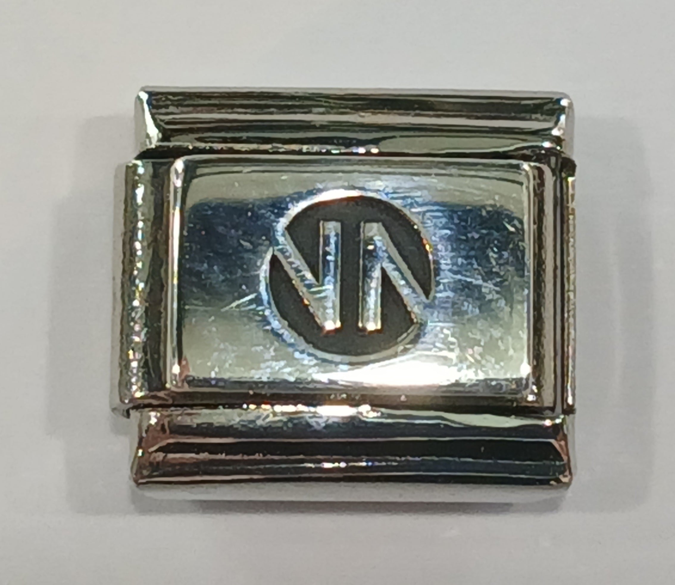 330199/02 NOMINATION LOGO SILVER LINK CLASSIC SIZE