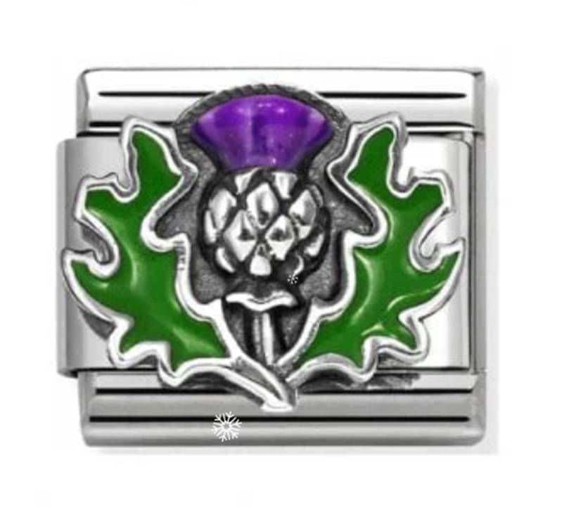 Nomination Silver Thistle Charm - SYMBOLS