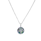 SILV TREE OF LIFE RP ABALONE RND PEND