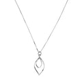 SILVER SPIRAL LOOP PENDANT & CHAIN | 35646