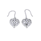 SILVER HANGING HEART OF YORKSHIRE DROP EARRINGS | 39379