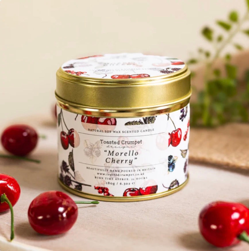 MORELLO CHERRY TIN CANDLE