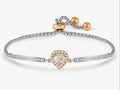 029801/031 SS RGP HEART CZ TASSLE BLET - ROYAL DREAM