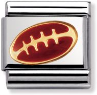 030203/09 NOM RUGBY BALL ENAMEL - SPORTS