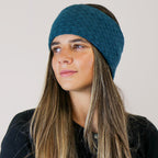 COSY TEAL TEXTURED KNIT HEADBAND