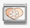 430202/45 NOM RG WHITE SNOWFLAKE HEART ENAMEL