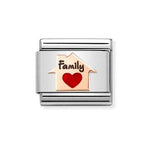NOM ROSE RED HEART HOUSE ENAMEL - SYMBOLS