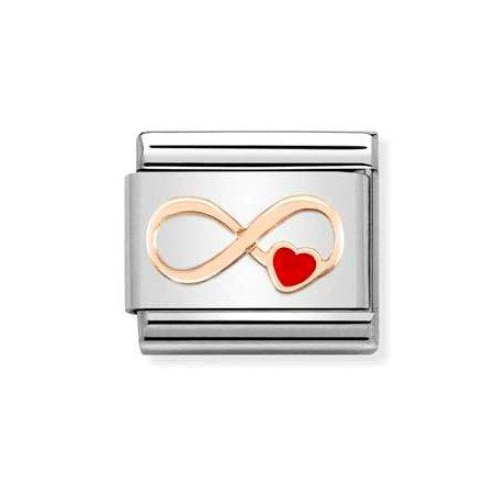 NOM ROSE INFINITY RED HEART ENAMEL - SYMBOLS