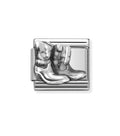 NOM RELIEF SILVER BOOTS SILV SHINE