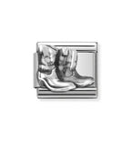 NOM RELIEF SILVER BOOTS SILV SHINE