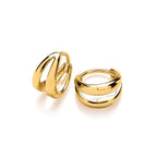 Gold Vermeil Double Creole Hoop Earrings