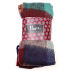 EARTHY MIX CHECK SCARF FLUFFY