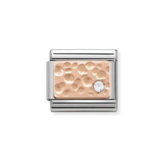 NOM ROSE GOLD BUBBLES WITH WHT CZ
