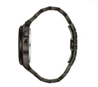 GNTS SS BLK PVD RND SKLELETON DL. AUTO BW