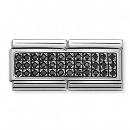 NOM BLACK CZ - DOUBLE PAVE