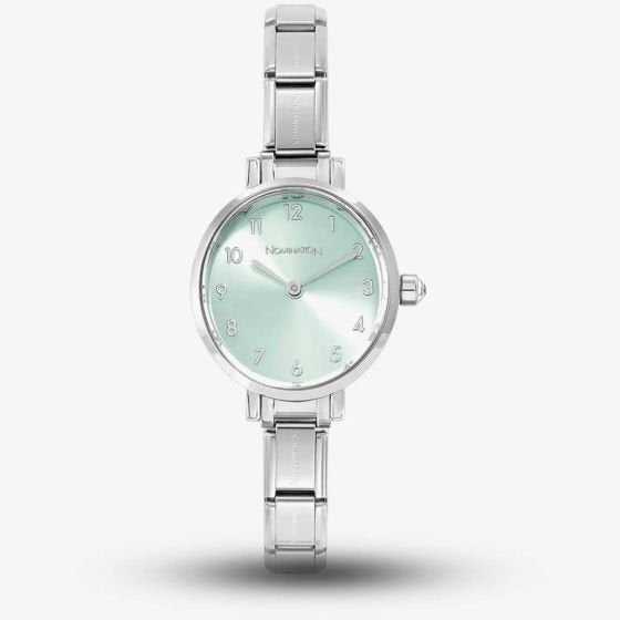 NOM SS OVAL AQUA GREEN DL. PARIS WATCH