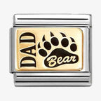 NOM DAD BEAR GOLD - PLATES IC