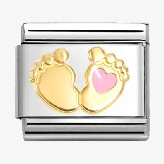 NOM PNK HEART FOOT ENAMEL - SYMBOLS