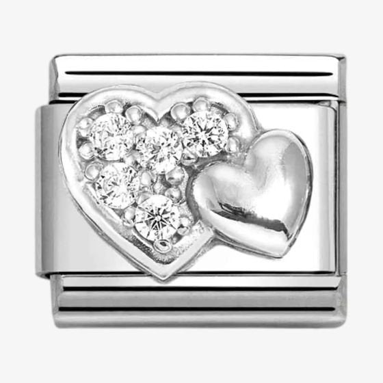 NOM RAIDED HEARTS MULTI CZ SIL SH. CZ SYMBOLS