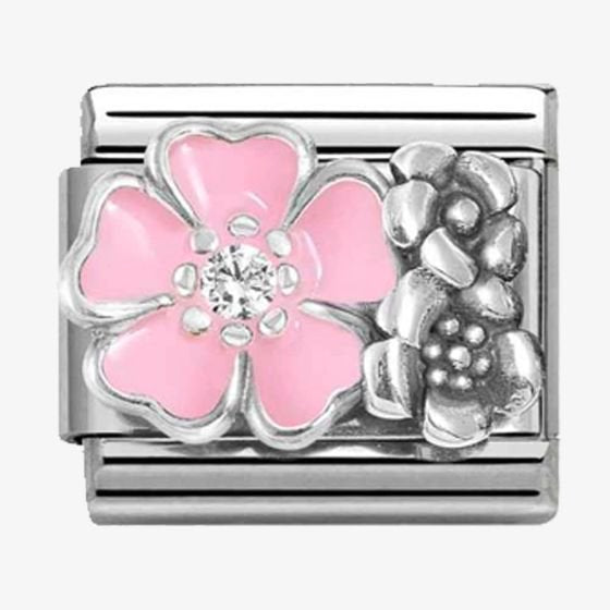NOM CZ PNK FLOWER & FLOWERS - OX SYMB