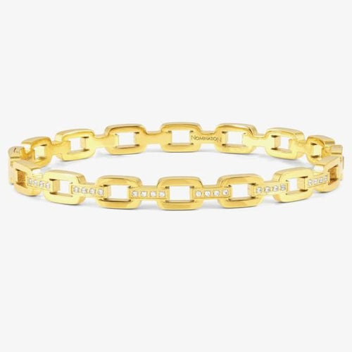 NOM GP SS CHAIN WHT CZ SML - PRETTY BANGLES