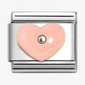 NOM PNK HEART - SILV SH - STONE SYMBOLS